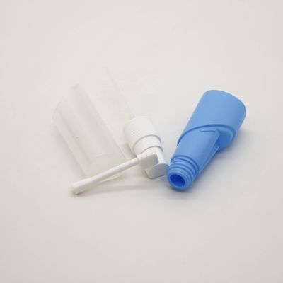 Botella de pulverización oral de plástico para nariz larga de 30 ml de HDPE Botella recargable de plástico de larga duración