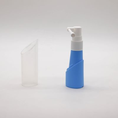 Botella de pulverización oral de plástico para nariz larga de 30 ml de HDPE Botella recargable de plástico de larga duración