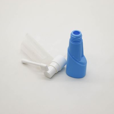 Botella de pulverización oral de plástico para nariz larga de 30 ml de HDPE Botella recargable de plástico de larga duración