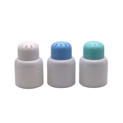 3OZ/90ml Botellas de perfume de plástico blanco PET con tapa de tornillo y sello térmico Botella de fragancia sólida