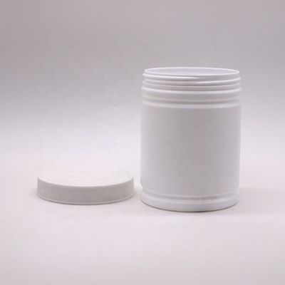 Contenedor de polvo de plástico HDPE de 500 ml con diseño de etiqueta de etiqueta de forma cilíndrica personalizada