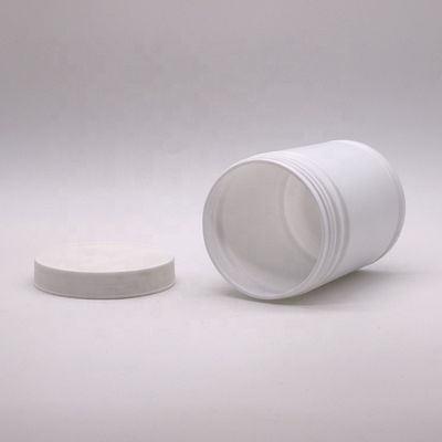 Contenedor de polvo de plástico HDPE de 500 ml con diseño de etiqueta de etiqueta de forma cilíndrica personalizada