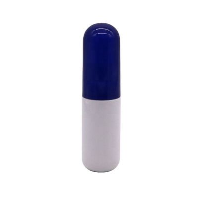 Color personalizable Botella de plástico de forma mini cápsula PET de 50 ml para necesidades de cuidado personal
