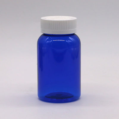 Botella de plástico con tapa dorada de lujo para aceite de pescado/cápsula/píldora/miel