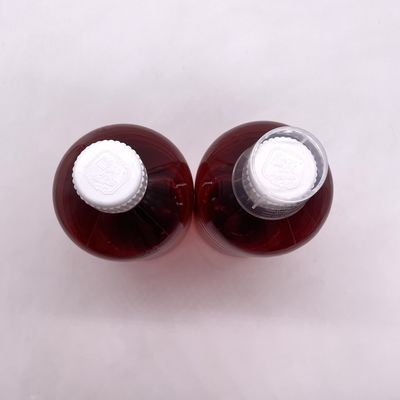 Botella de cilindro de plástico PET de 500cc para medicina de suplemento líquido 500mL/16.9 oz Forma redonda