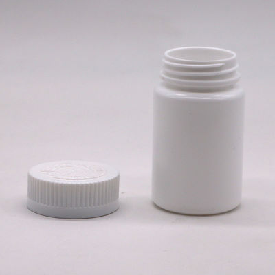 CRC Cap 80CC Botella de plástico blanco para píldora cápsula medicina píldora aceite de pescado