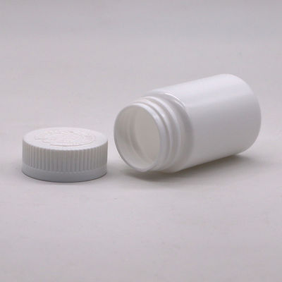 CRC Cap 80CC Botella de plástico blanco para píldora cápsula medicina píldora aceite de pescado