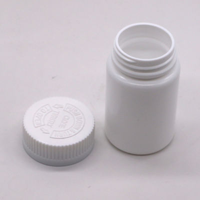 CRC Cap 80CC Botella de plástico blanco para píldora cápsula medicina píldora aceite de pescado