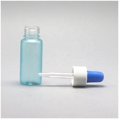 Botellas de gotero de PET de 15 ml de forma redonda personalizada para el contenedor de muestras del dispensador de líquidos