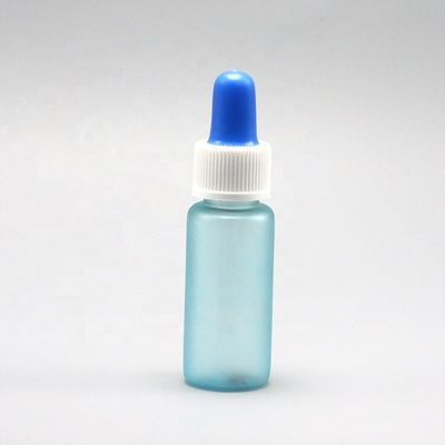 Botellas de gotero de PET de 15 ml de forma redonda personalizada para el contenedor de muestras del dispensador de líquidos