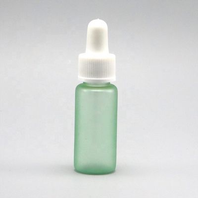 Botellas de gotero de PET de 15 ml de forma redonda personalizada para el contenedor de muestras del dispensador de líquidos