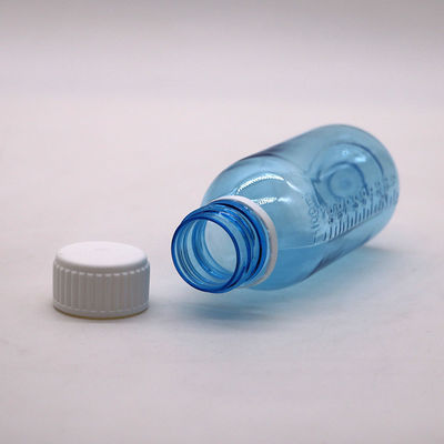 Botella de 100 ml de jarabe redondo de arce para la tos líquido con tapa de tornillo y sello térmico muestras libres