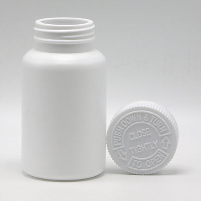 Logotipo personalizado Aceptable 225ml HDPE Botella de plástico blanco de recarga segura para medicamentos con tapa CRC