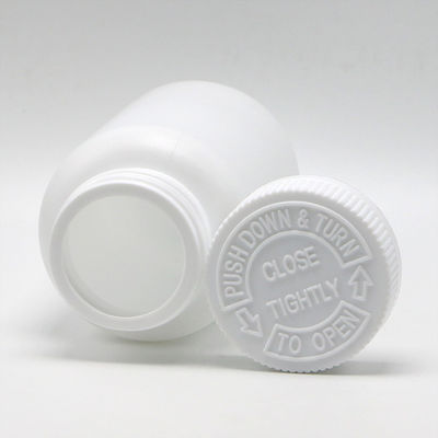 Logotipo personalizado Aceptable 225ml HDPE Botella de plástico blanco de recarga segura para medicamentos con tapa CRC