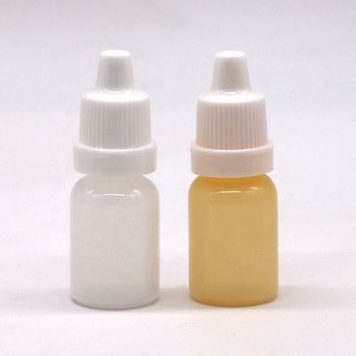 Botellas de gotero de plástico vacío comprimible de 10 ml LDPE con colores y tapas personalizados