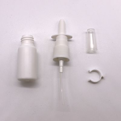 Botella de plástico de spray nasal HDPE de 15 ml/20 ml/30 ml con color personalizado y tapa de la boquilla del spray