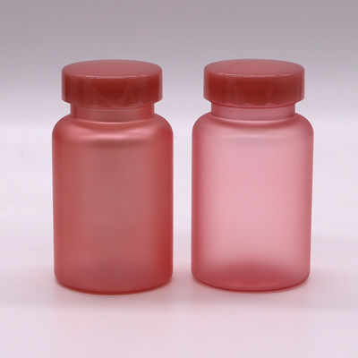 Capa de aluminio 100/120/150ML PET Jar de plástico de boca ancha para la medicina de las píldoras cápsulas