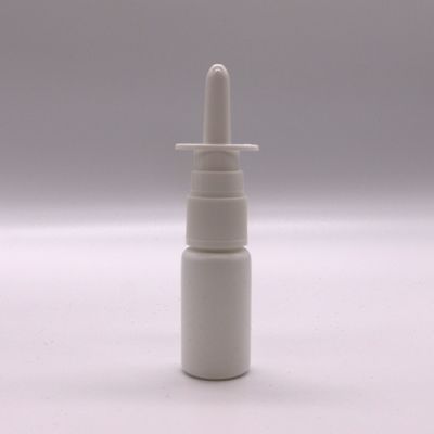 Botella de plástico de spray nasal HDPE de 15 ml/20 ml/30 ml con color personalizado y tapa de la boquilla del spray