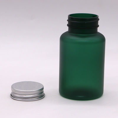 Capa de aluminio 100/120/150ML PET Jar de plástico de boca ancha para la medicina de las píldoras cápsulas