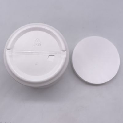 A prueba de UV 350 ml de material HDPE Jar de plástico para crema cosmética Logotipo personalizable blanco
