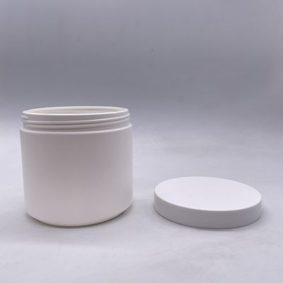 A prueba de UV 350 ml de material HDPE Jar de plástico para crema cosmética Logotipo personalizable blanco