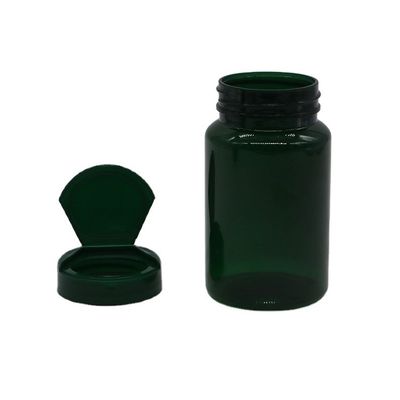 150 ml de cápsula de píldora PET comprimido botella a prueba de fugas con tapa con tapa flexible personalizada y degradable