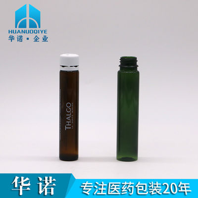 Calidad alimenticia 30 ml/20 ml/10 ml Botellas de plástico delgado de forma redonda para líquido oral