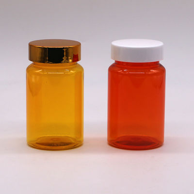 150 ml de cápsula de píldora PET comprimido botella a prueba de fugas con tapa con tapa flexible personalizada y degradable