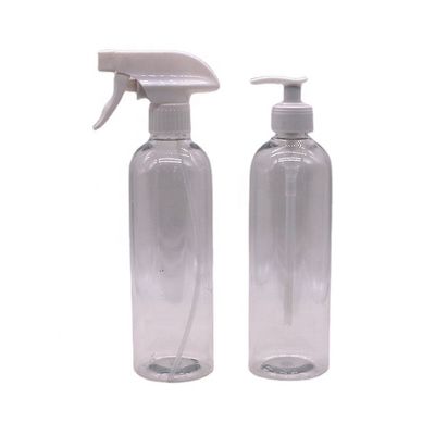 Botellas de loción de plástico HDPE de 500 ml/600 ml de color personalizado para loción limpia