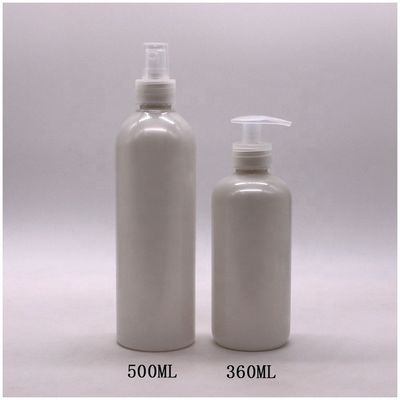 Botellas de loción de plástico HDPE de 500 ml/600 ml de color personalizado para loción limpia