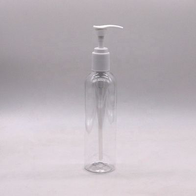 Botellas de líquido de plástico PET de 250 ml con tapa ordinaria/ material de collar de PET para la bomba de pulverización