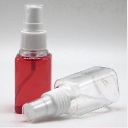 Botellas a prueba de fugas de desinfectante para manos limpias con capacidad de 30 ml y cuadrados de pulverización de niebla fina
