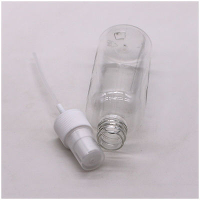 Botellas de bomba de PET de 100 ml Botellas de pulverización de plástico para el manejo de la superficie del recipiente de alcohol