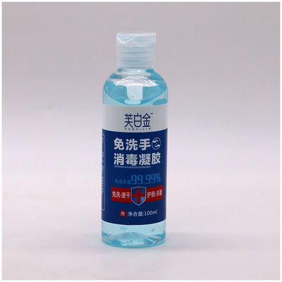 Botellas de bomba de PET de 100 ml Botellas de pulverización de plástico para el manejo de la superficie del recipiente de alcohol