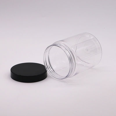 Botellas de almacenamiento de alimentos de plástico de boca ancha de 300cc con tapa de aluminio para bocadillos sabrosos