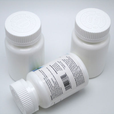 4OZ 120ML HDPE Blanco Negro Botella de medicina de plástico vacío para píldora Cápsula de vitamina hecha