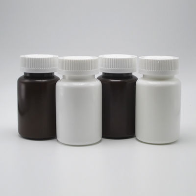4OZ 120ML HDPE Blanco Negro Botella de medicina de plástico vacío para píldora Cápsula de vitamina hecha