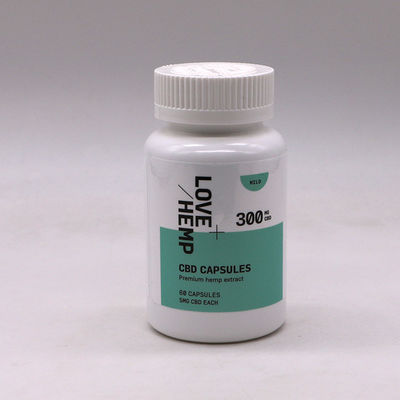 4OZ 120ML HDPE Blanco Negro Botella de medicina de plástico vacío para píldora Cápsula de vitamina hecha