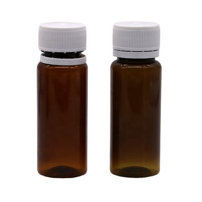 Otros medicamentos Botella de jarabe para la tos PET de 50 ml con color personalizable y tapa segura
