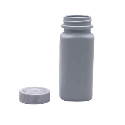 120cc HDPE Cuadrado Grado de Medicamento de plástico píldora cápsula tableta botella recargable para medicina