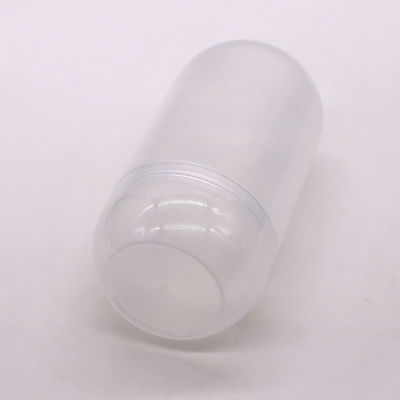 Jarrón de almacenamiento de alimentos de plástico de forma de cápsula de 500 ml de PP personalizado con tapa de tornillo