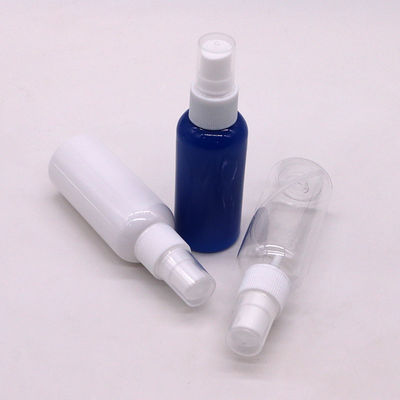 Botella de bomba de PET de 55 ml para botellas de plástico de pulverización Material de cuello de cuidado personal PET