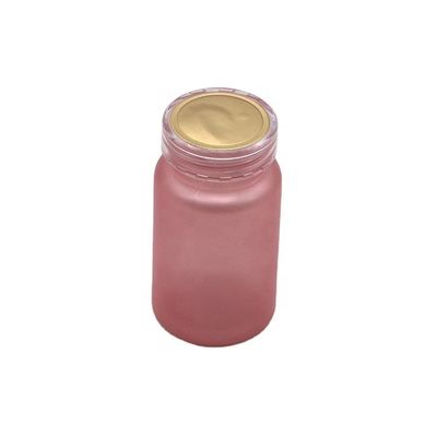 Botella de píldoras de plástico congelado de 100cc con tapa de seguridad para niños de color personalizado