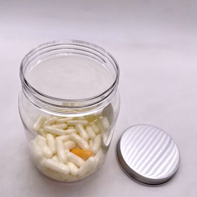 500 ml de nueces de PET personalizadas y granos botella de caramelo con tapa de aluminio