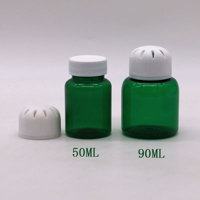 90ml/3OZ Cuadrado PET Píldora de plástico cápsula de la tableta para el embalaje de especias sólidas Muestra gratuita