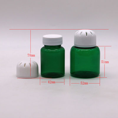 90ml/3OZ Cuadrado PET Píldora de plástico cápsula de la tableta para el embalaje de especias sólidas Muestra gratuita