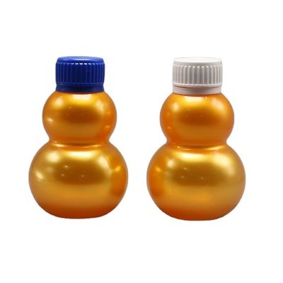 Botella de calabaza PET de 120 ml para productos sanitarios con tapa de tornillo de color personalizable y muestra gratuita