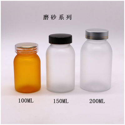 Botella vacía recargable de plástico medicinal PET de 3OZ 90ML para cápsulas y pastillas