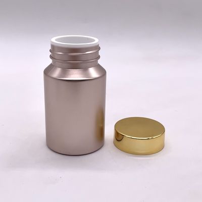 Botella de plástico PET de 80cc Contenedor de pastillas de vitaminas de color personalizado con tapas de tornillo/torsión