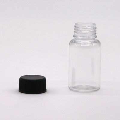 Botella de plástico PET de forma redonda de 10 ml para almacenamiento de cápsulas de suplemento medicinal